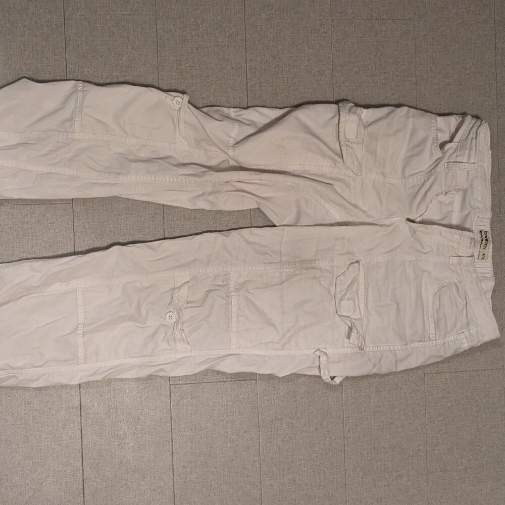 White Cargo Pants